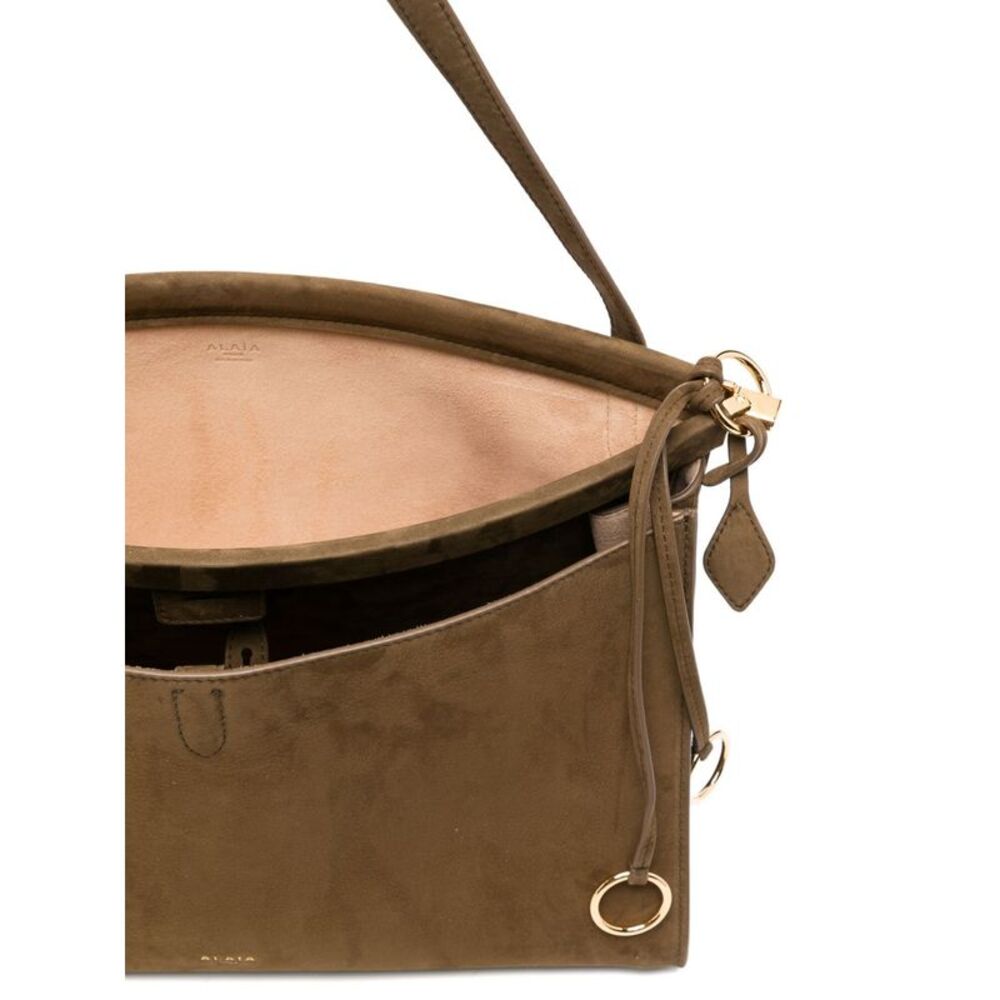 Alaïa Women Pocket 35 Leather Shoulder Bag - Picture 3 of 5